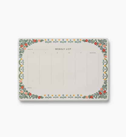 Weekly Desk Pad - Rosette - Premium Design Accessory