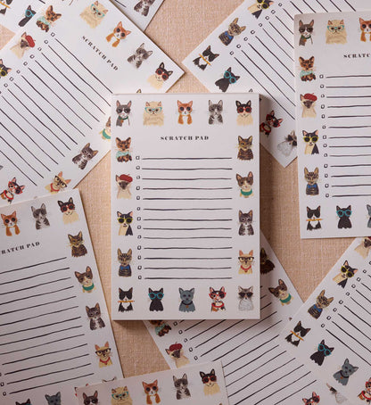 Checklist Notepad - Cool Cats