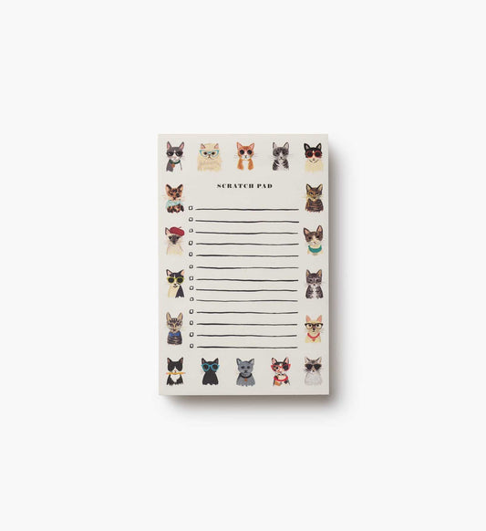 Checklist Notepad - Cool Cats - Tear-Off Notepad