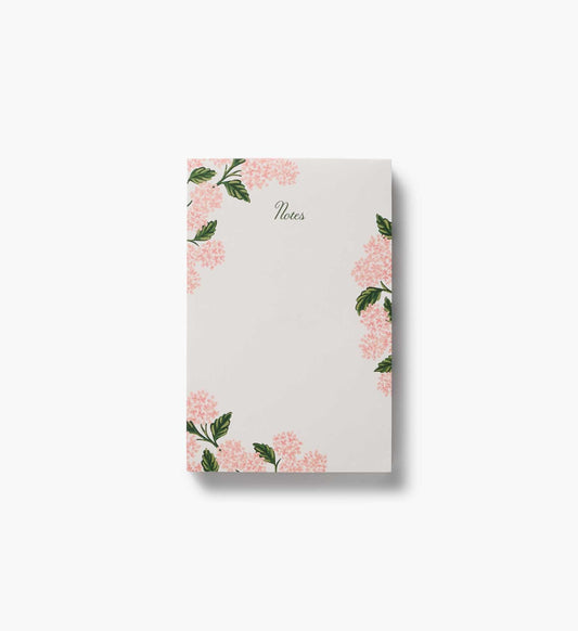 Blank Notepad - Pink Hydrangea - Tear-Off Notepad