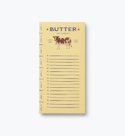 Market Pad - Butter Not Forget - Premium Design Accessory