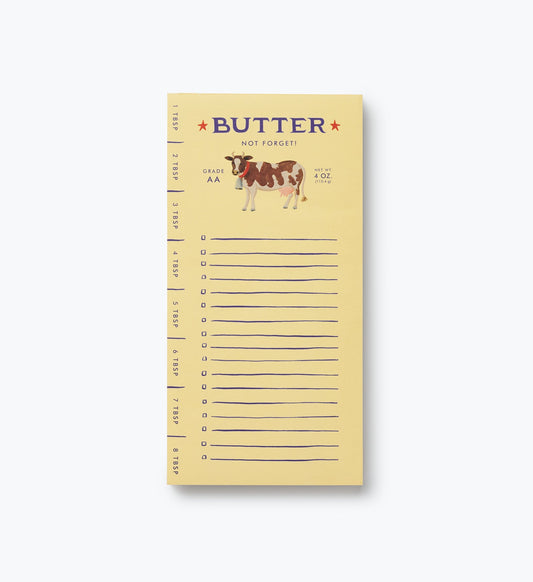 Market Pad - Butter Not Forget - Premium Design Accessory