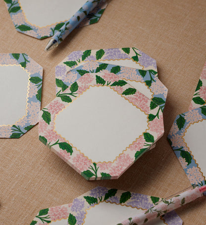 Mini Notepad Trio - Pink Hydrangea
