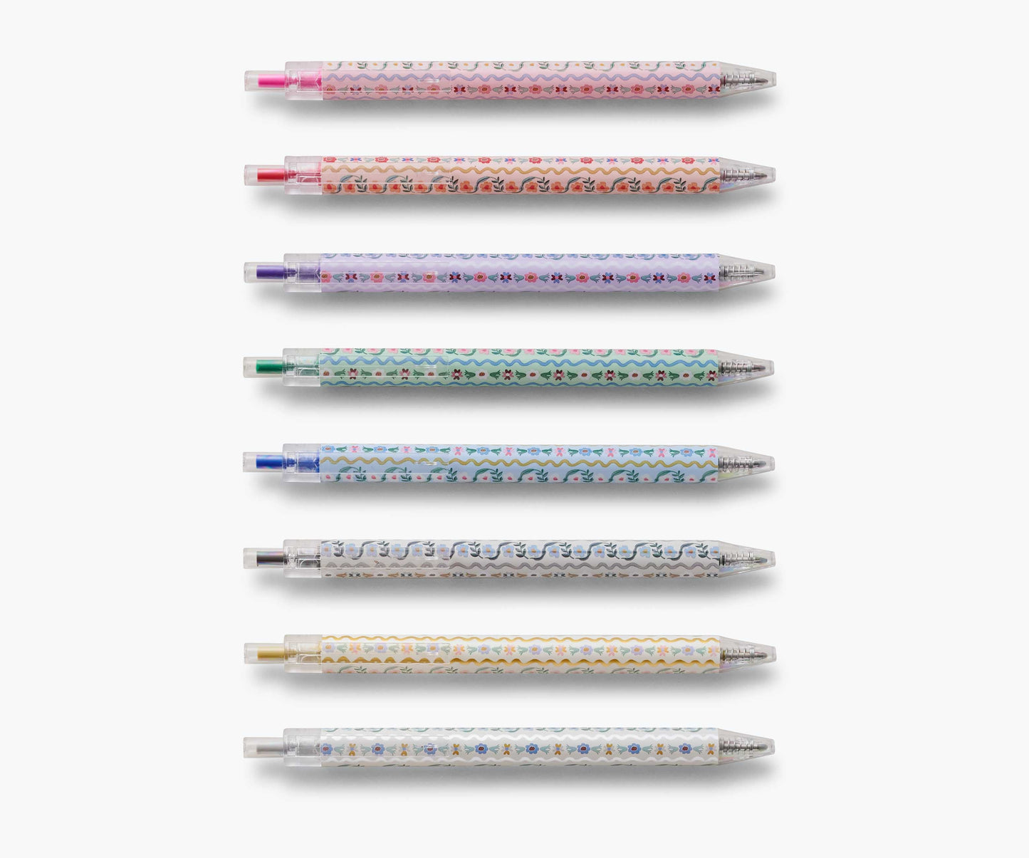 Gel Pen Set of 8 - Delphine - Retractable Gel Pens