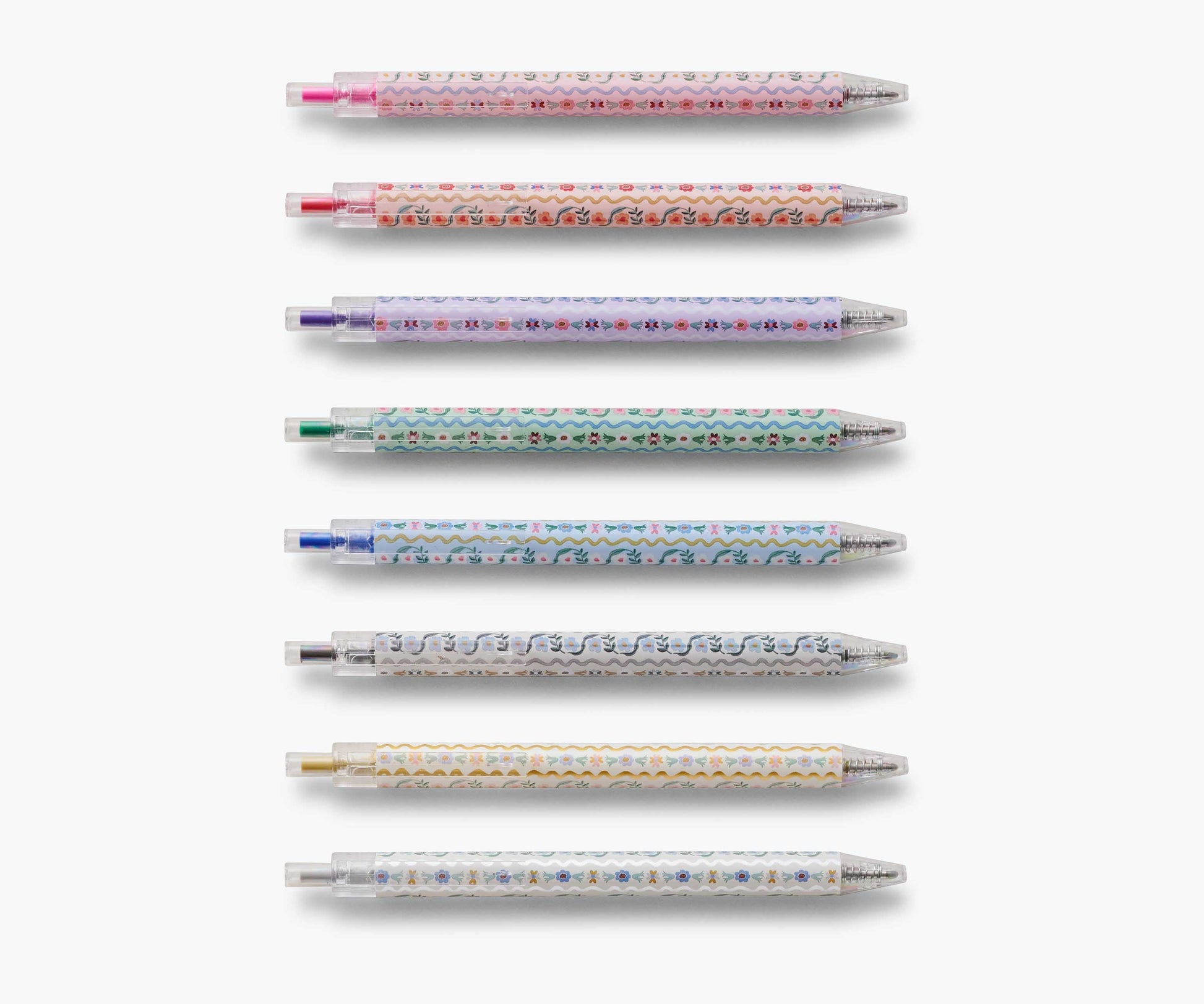 Gel Pen Set of 8 - Delphine - Retractable Gel Pens