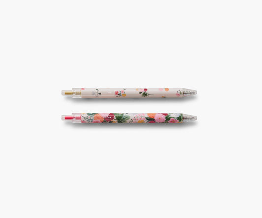 Gel Pen Set of 2 - Dahlia - Retractable Gel Pens