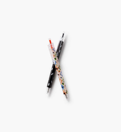 Gel Pen Set of 2 - Halloween Argyle