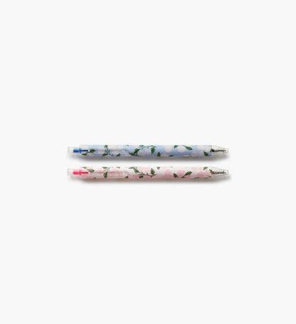 Gel Pen Set of 2 - Hydrangea - Retractable Gel Pens