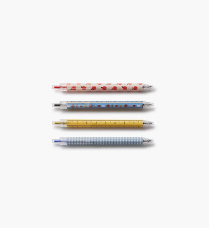 Gel Pen Set of 4 - Schoolhouse - Retractable Gel Pens