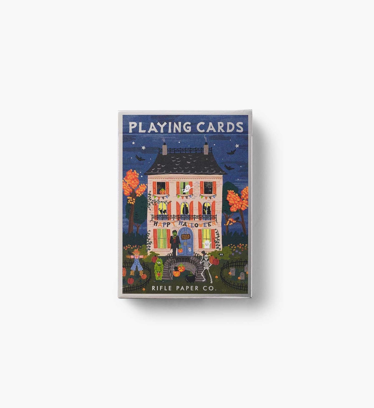 Playing Cards - Haunted House - Greeting Card with Envelope