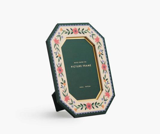 Paper Wrapped Picture Frame - Aster - Embroidered Keepsake