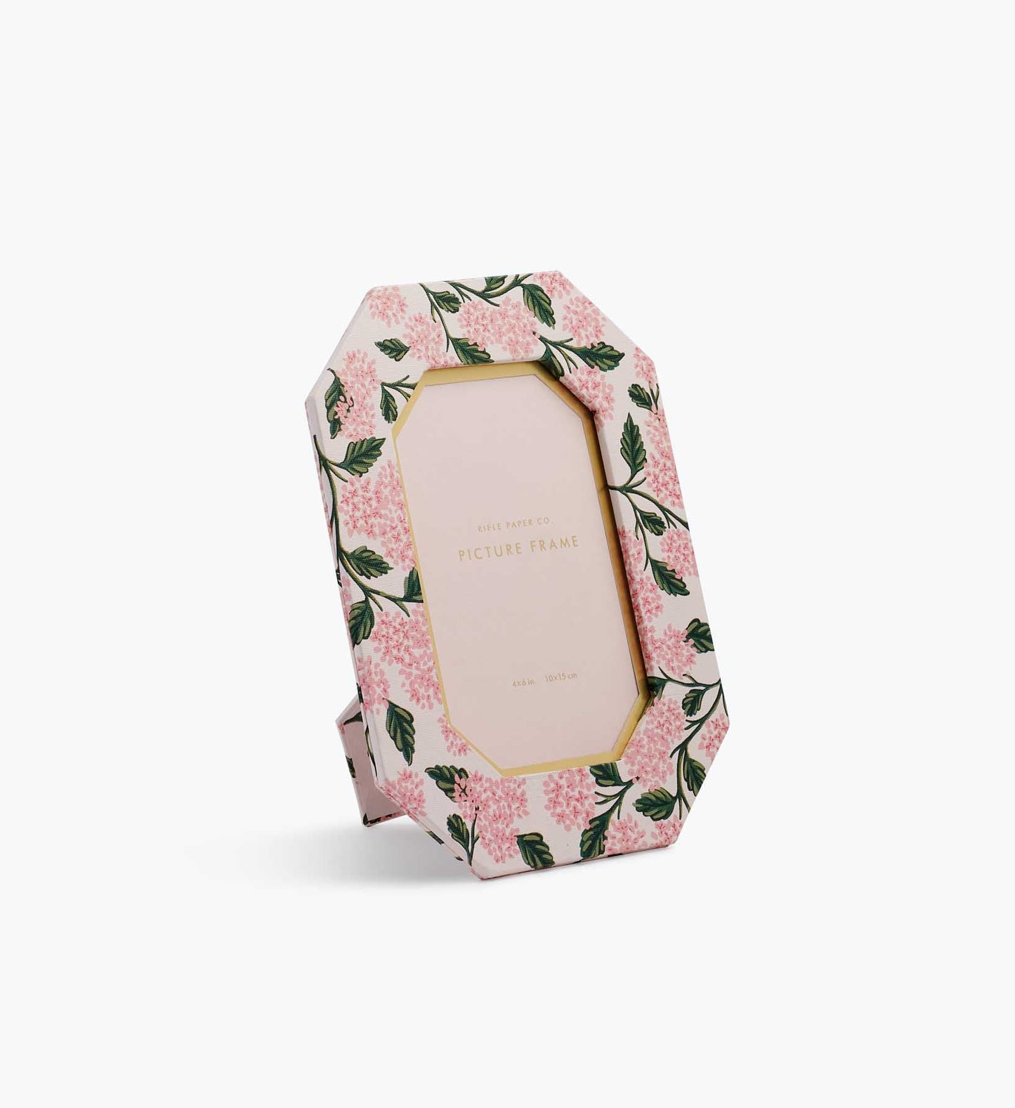 Paper Wrapped Picture Frame - Pink Hydrangea - Embroidered Keepsake