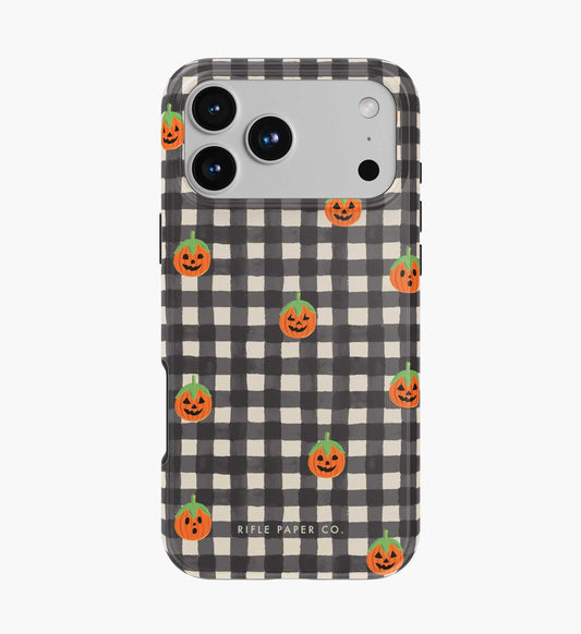 Phone Case - Pumpkin Gingham - MagSafe Compatible Case