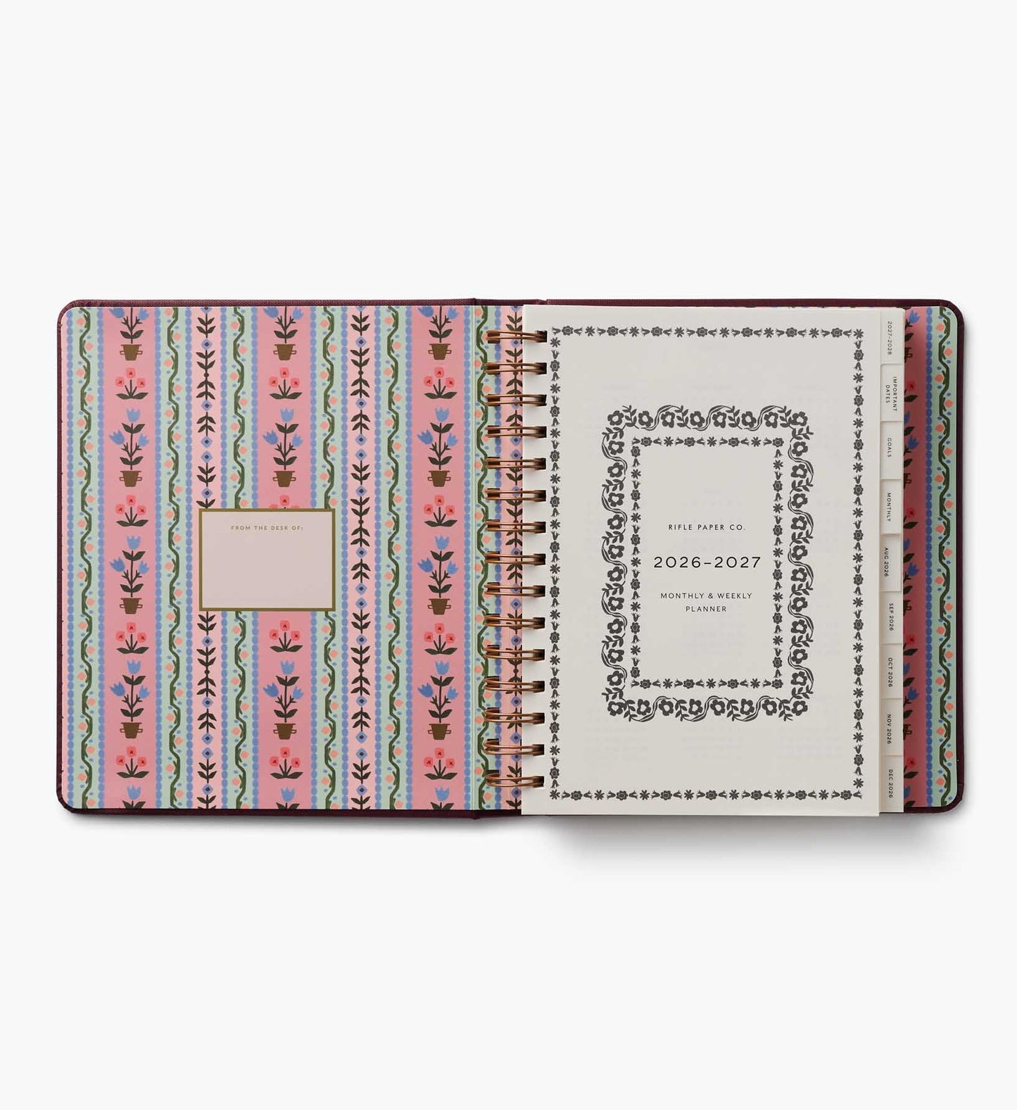 2026-2027 17-Month Academic Covered Spiral Planner - Ladies Night Book Club