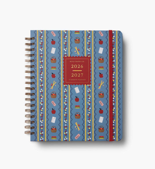 2026-2027 17-Month Academic Hardcover Spiral Planner - Schoolhouse - Academic Spiral Planner