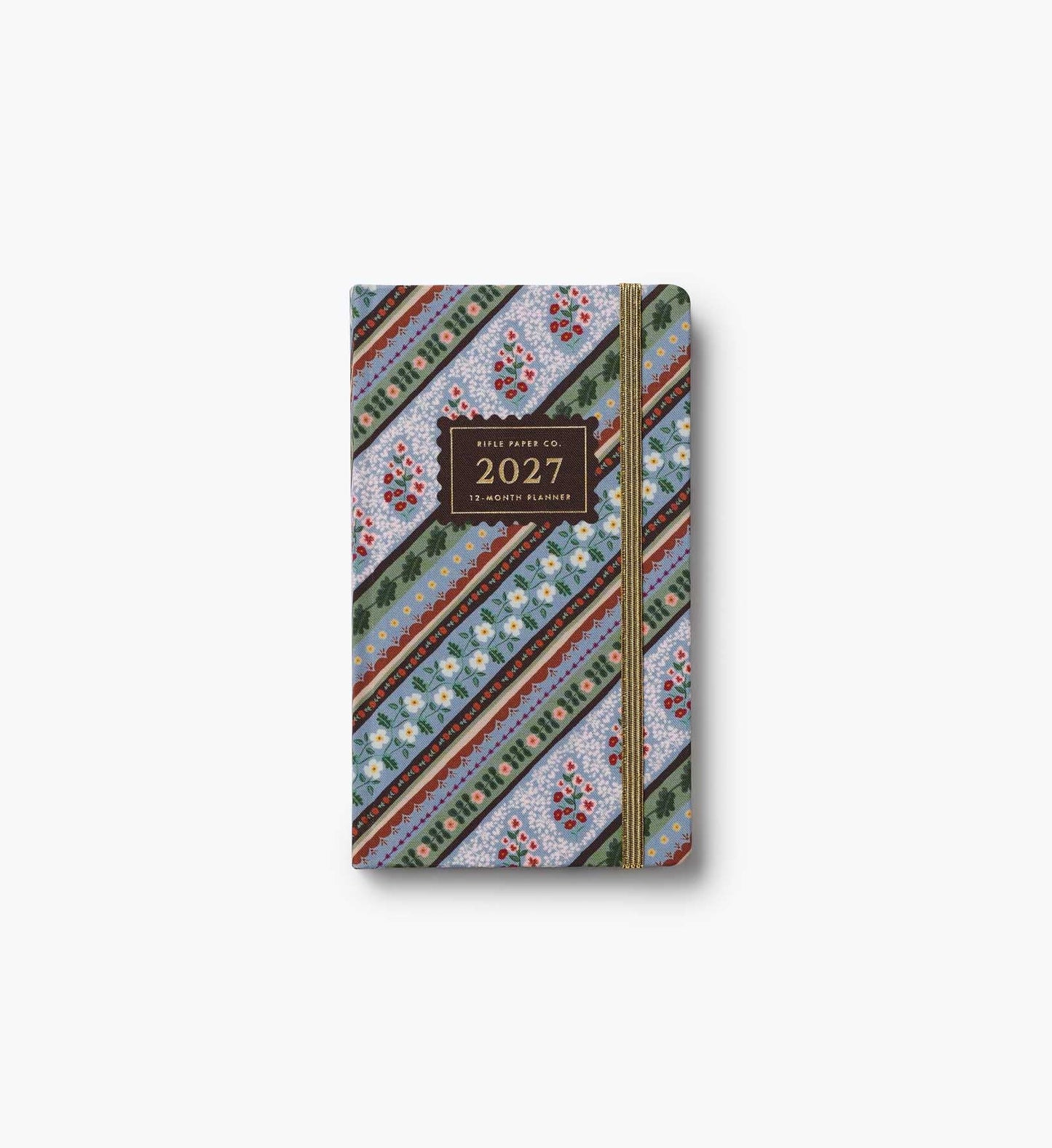 2027 12-Month Hardcover Pocket Planner - Paisley - Academic Spiral Planner