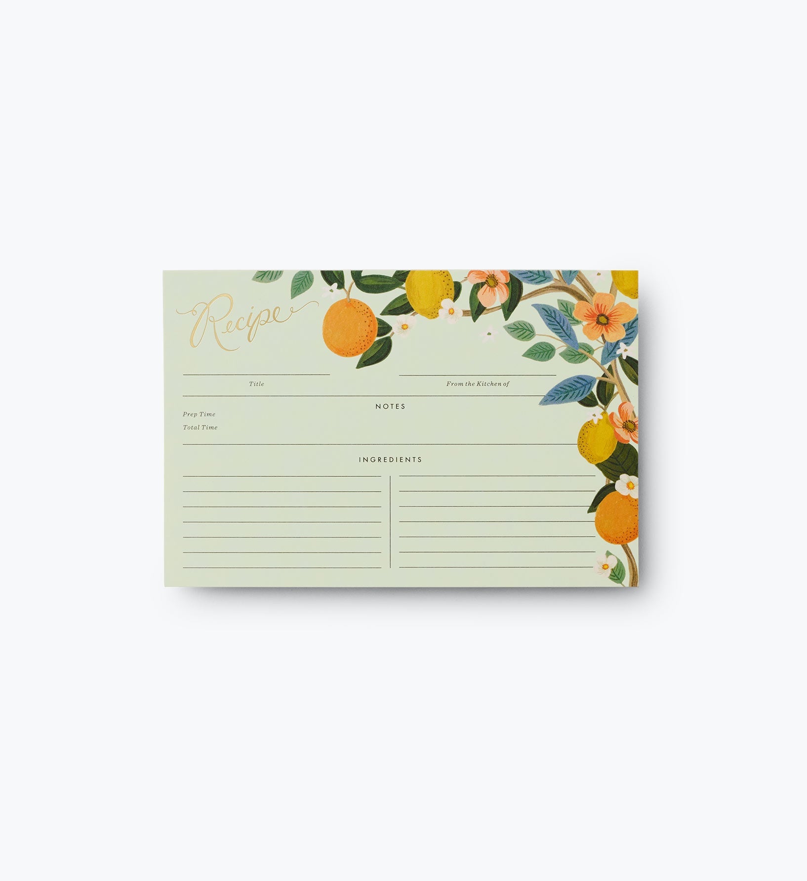 Recipe Cards - Citrus Grove - Greeting Card with Envelope
