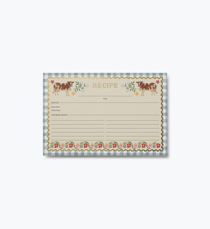 Recipe Cards - Home Sweet Home - Greeting Card with Envelope