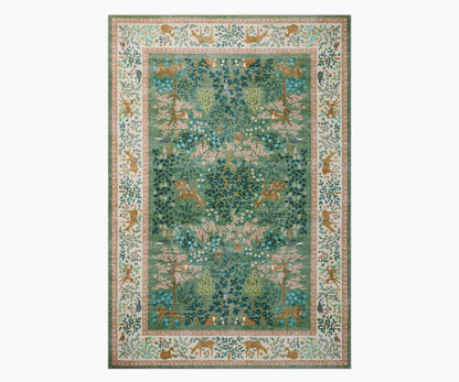 Canopy Woodland Printed Rug - Sage - Premium Design Accessory