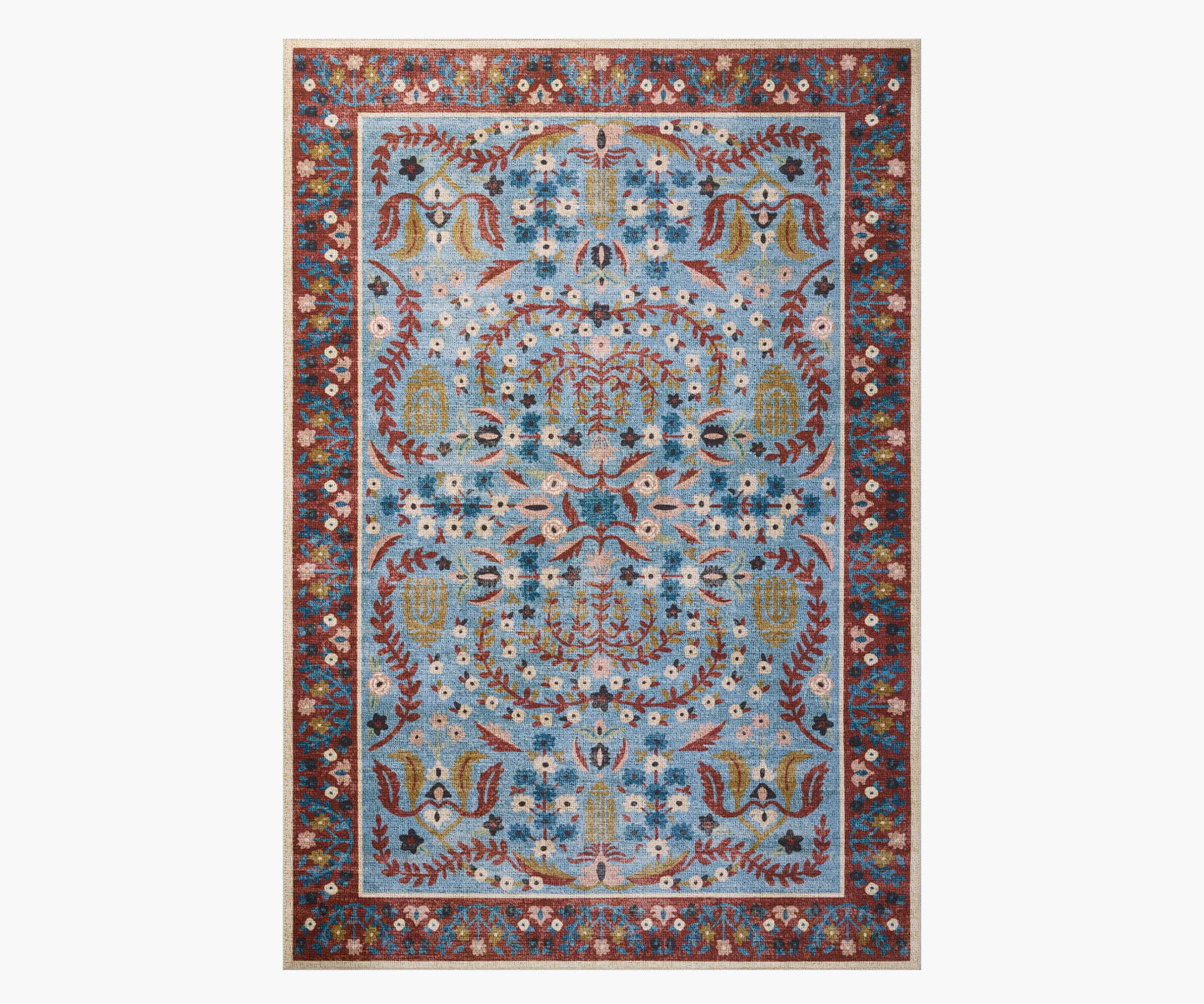 Canopy Edie Printed Rug - Red & Blue - Premium Design Accessory