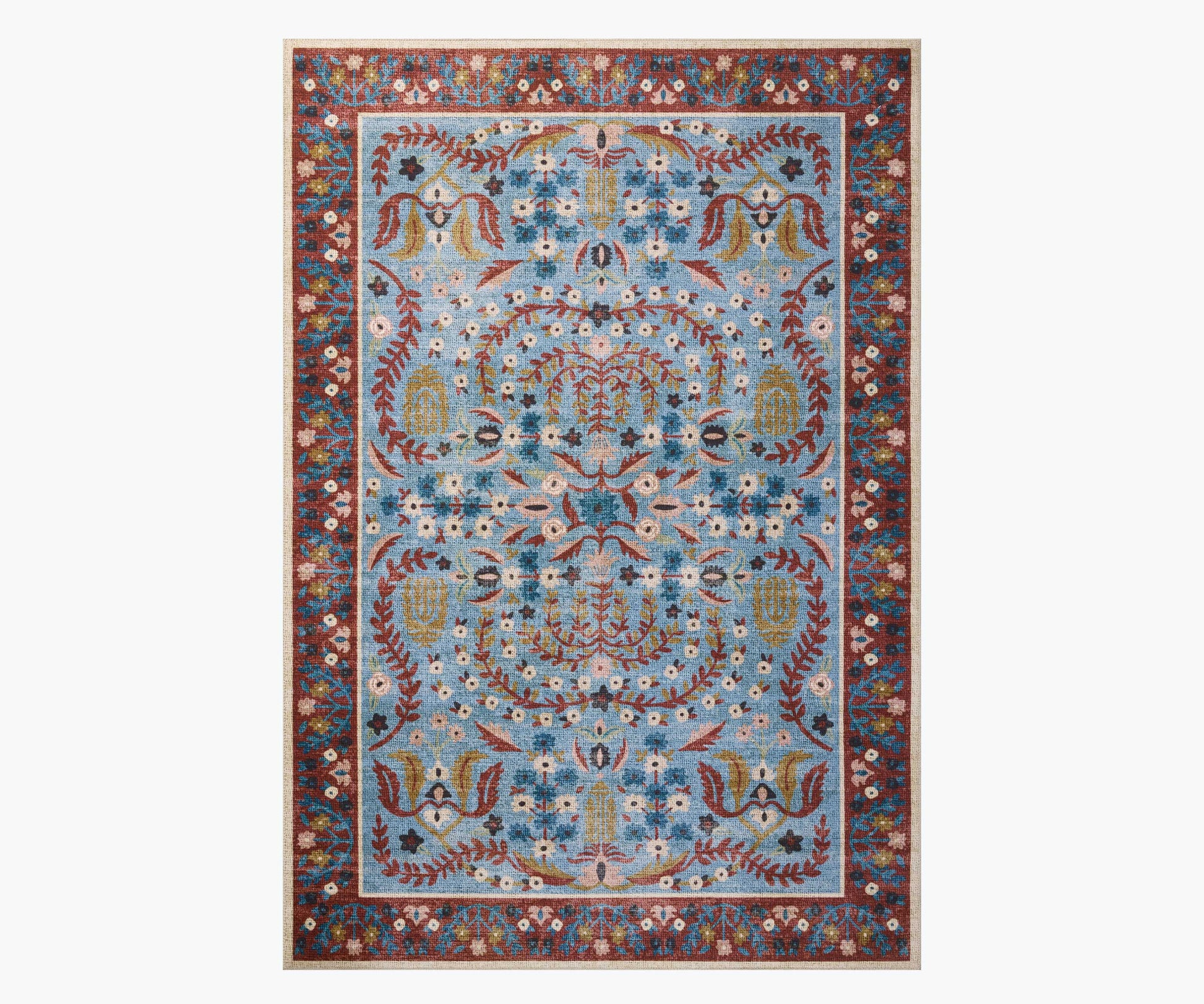 Canopy Edie Printed Rug - Red & Blue - Premium Design Accessory