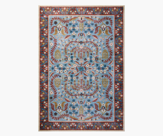 Canopy Edie Printed Rug - Red & Blue - Premium Design Accessory