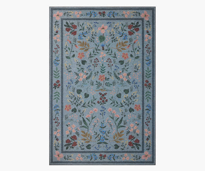 Wildwood Printed Rug - Wildwood Blue - Premium Design Accessory