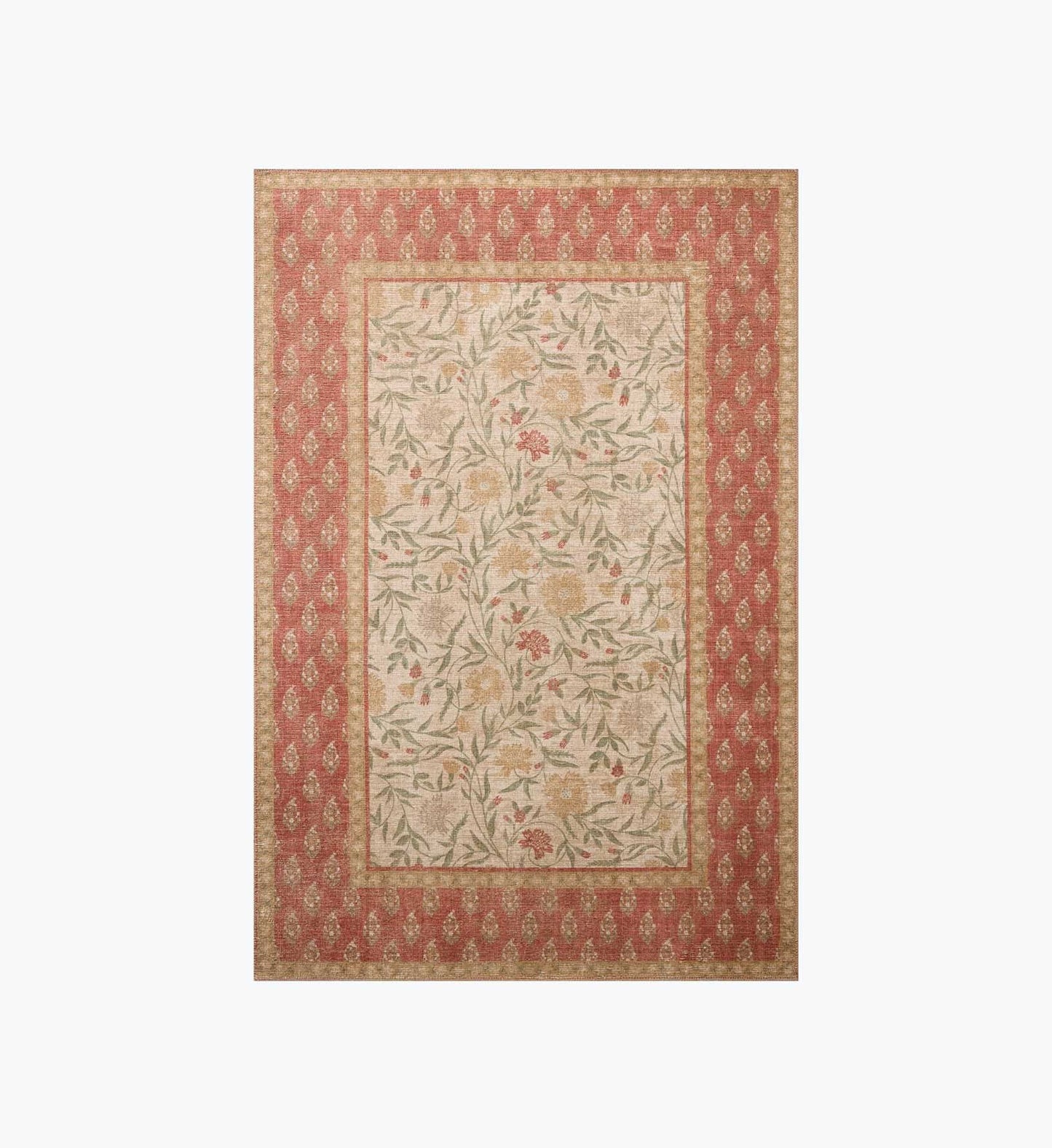 Edinburgh Aster Power Loomed Rug - Ivory & Spice - Premium Design Accessory