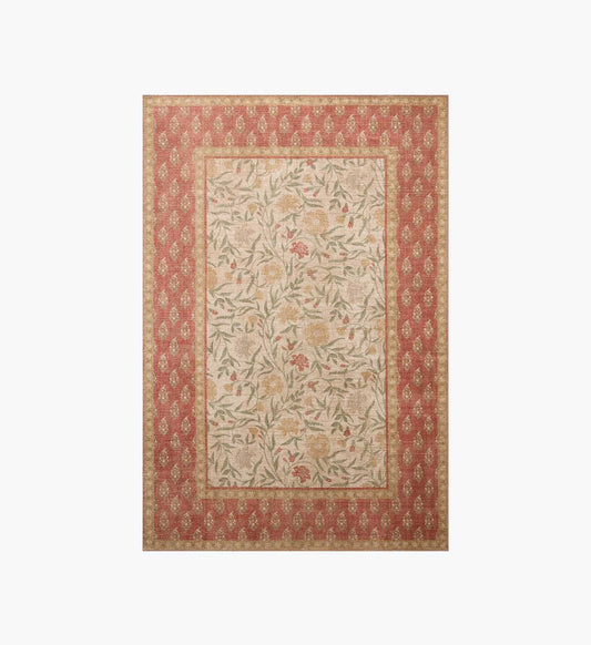 Edinburgh Aster Power Loomed Rug - Ivory & Spice - Premium Design Accessory