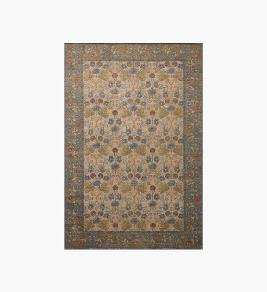 Edinburgh Maple Power Loomed Rug - Tan & Olive - Premium Design Accessory