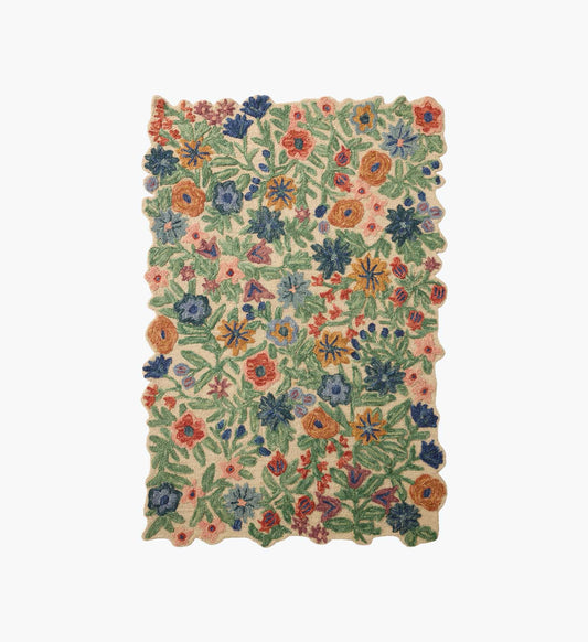 Edith Wool Hooked Rug - Ivory - Premium Design Accessory