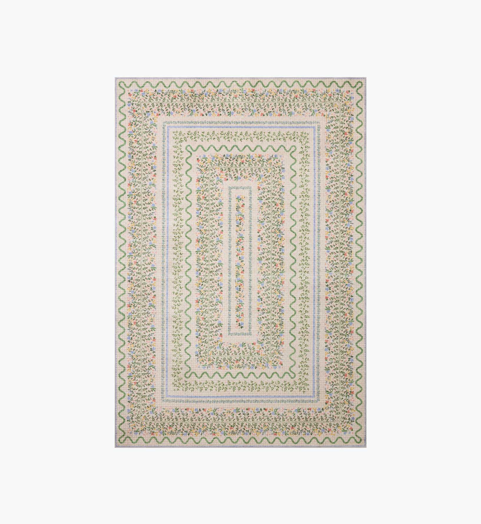 Orchard Wildwood Vines Washable Rug - Ivory - Premium Design Accessory