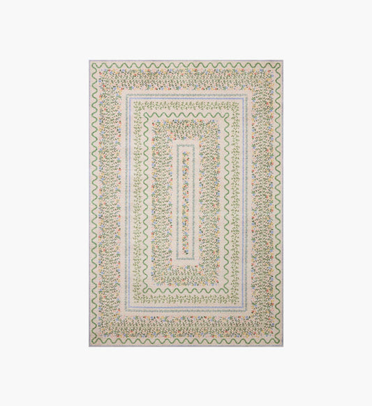 Orchard Wildwood Vines Washable Rug - Ivory - Premium Design Accessory