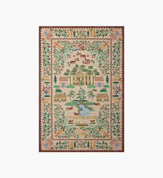 Orchard Country Farm Washable Rug - Ivory - Premium Design Accessory