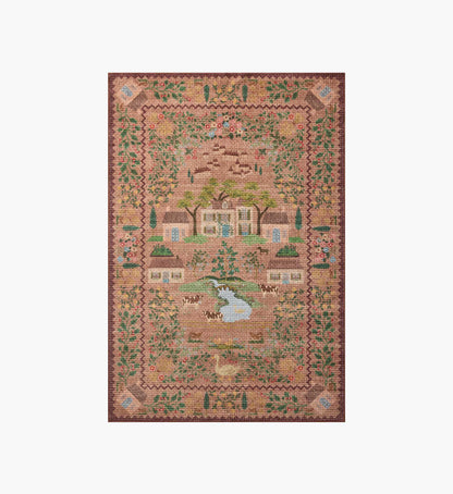 Orchard Country Farm Washable Rug - Mauve - Premium Design Accessory
