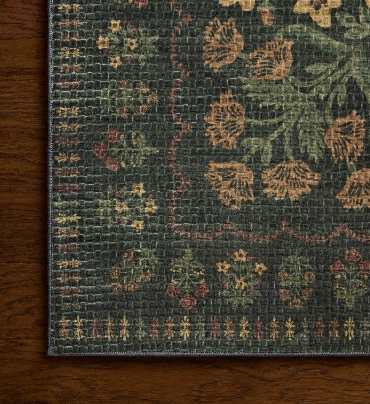 Orchard Charlotte Washable Rug - Forest