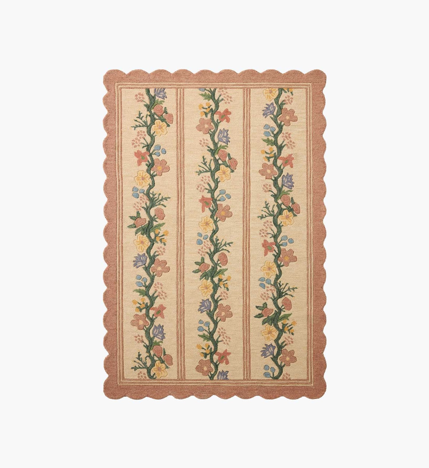 Thistle Wool Hooked Rug - Blush - Premium Design Accessory