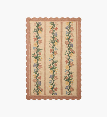 Thistle Wool Hooked Rug - Blush - Premium Design Accessory