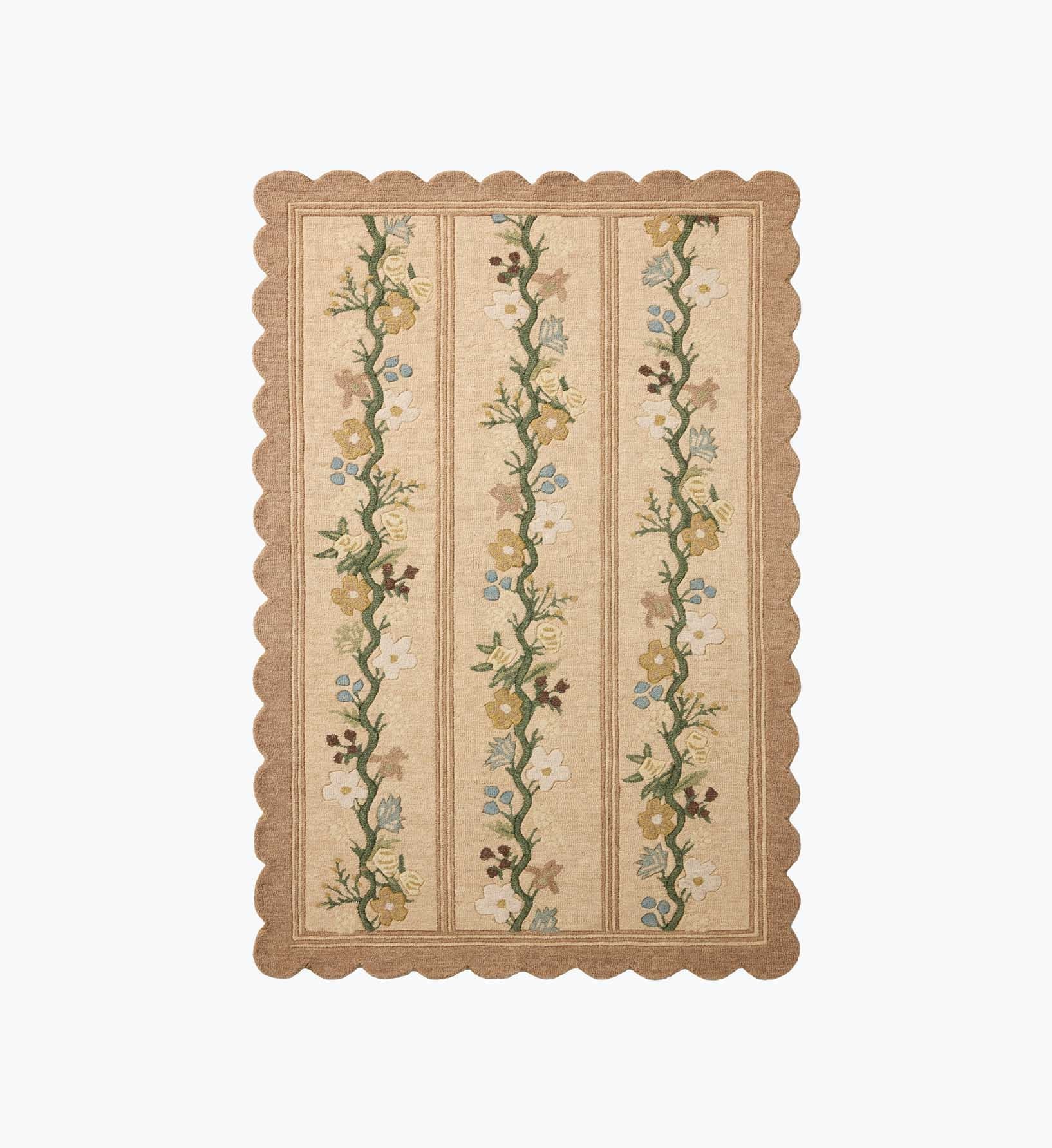 Thistle Wool Hooked Rug - Neutral - Premium Design Accessory