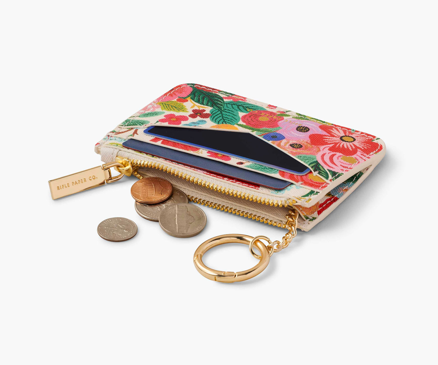 Key Ring Card Case - Garden Party