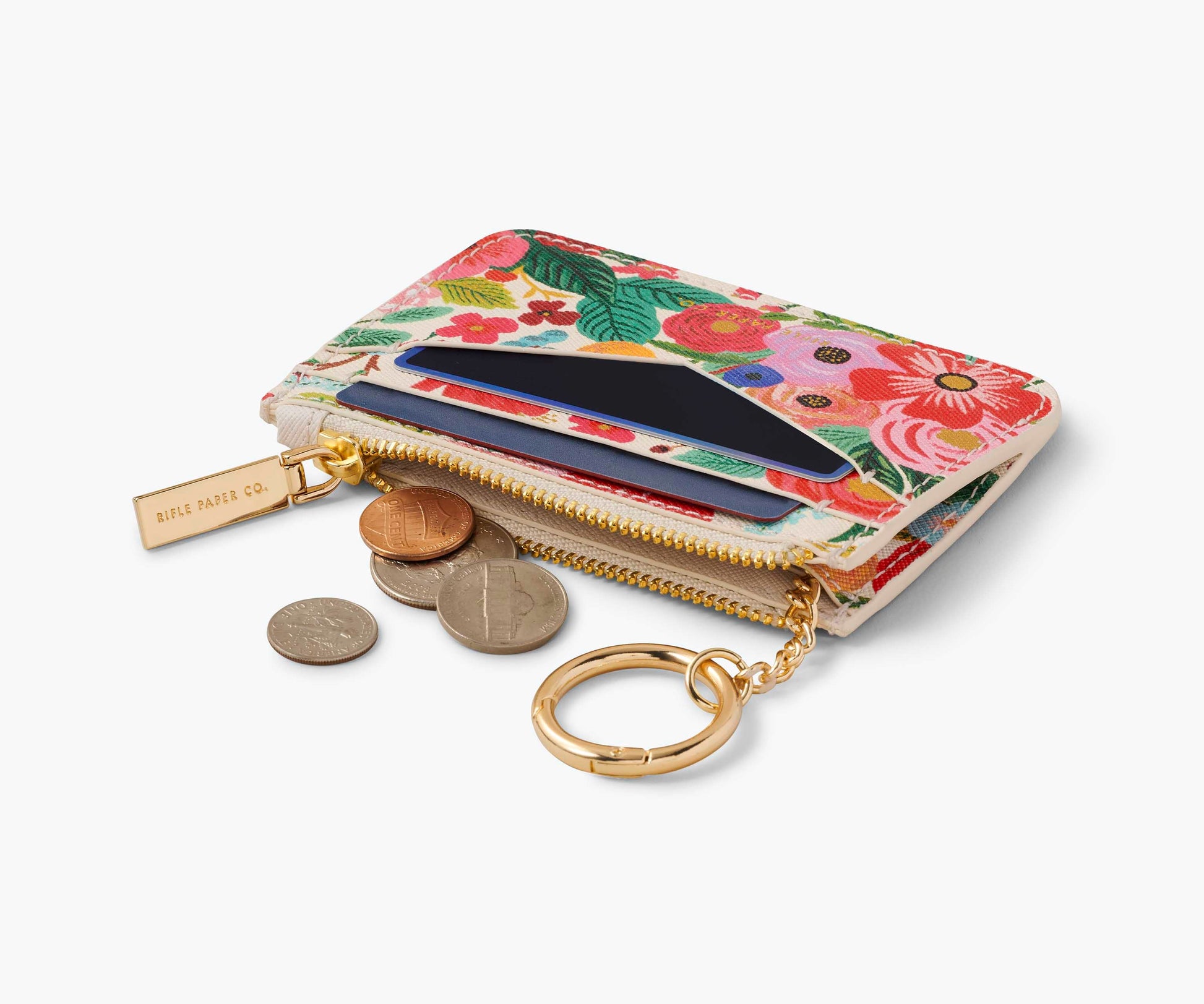 Key Ring Card Case - Garden Party