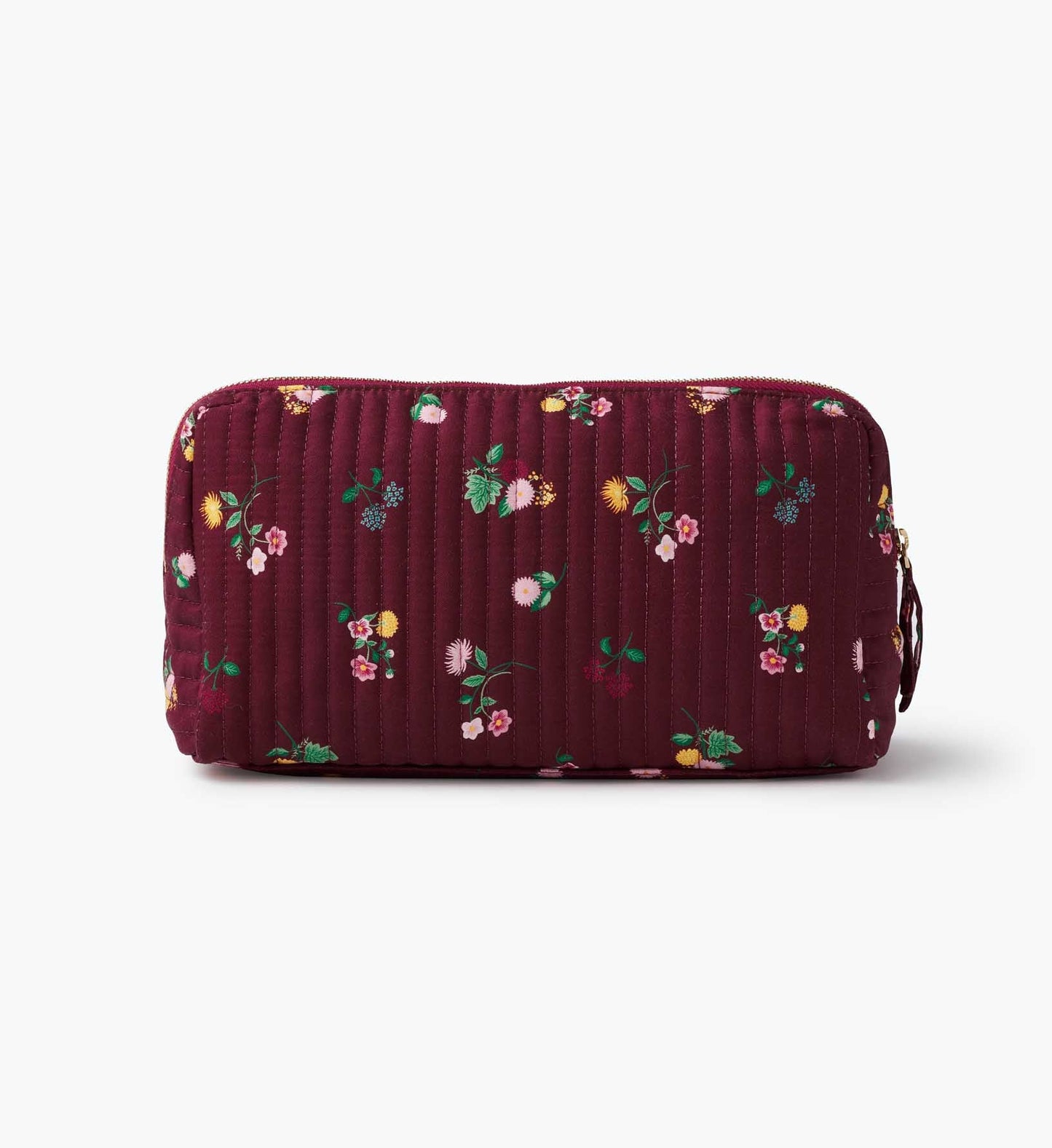 Quilted Large Cosmetic Pouch - Ditsy Dahlia