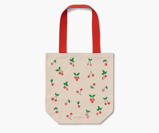 Canvas Tote Bag - Cherries - Canvas Tote Bag