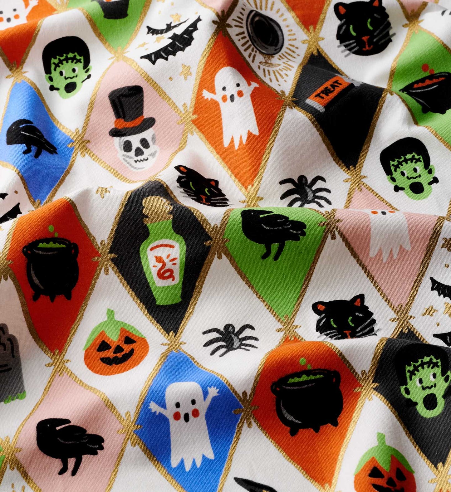 Tea Towel - Halloween Argyle