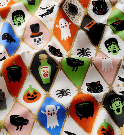 Tea Towel - Halloween Argyle