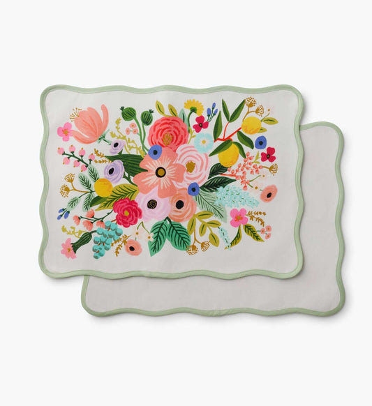 Cotton Placemat Set - Garden Party - Cotton Loungewear