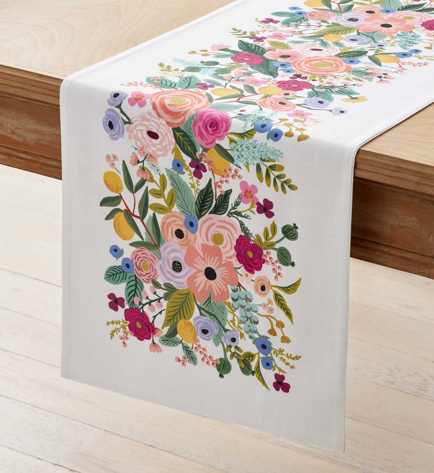 Cotton Table Runner - Garden Party - Premium Design Accessory