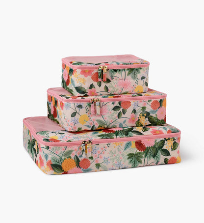 Packing Cube Set - Dahlia - Cotton Loungewear