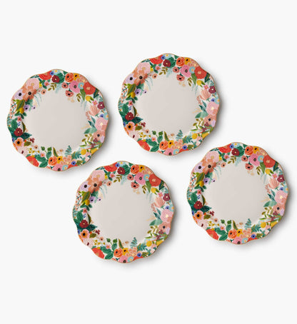 Porcelain Dinner Plate Set - Garden Party - Cotton Loungewear