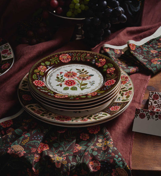 Porcelain Dessert Plate Set - Gracie